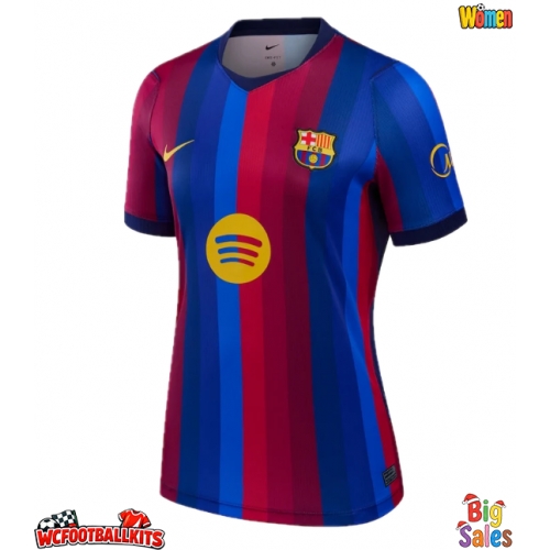 Barcelona Fermin Lopez #7 Replica Home Stadium Shirt for Women 2026-27 Short Sleeve